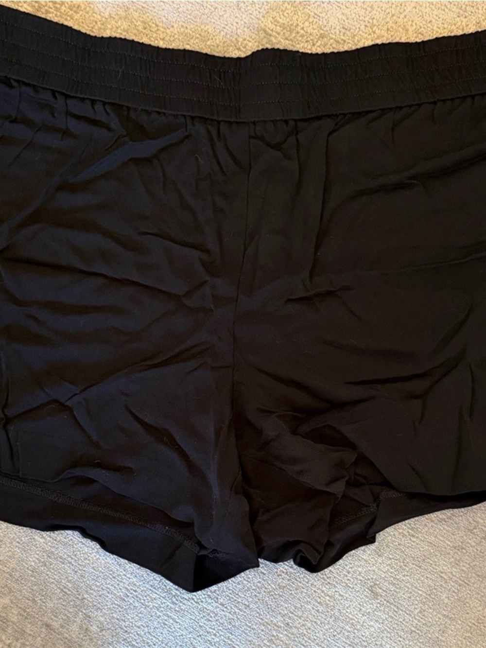 NWT LOFT Black Pull-On Shorts Size 12 Elastic Waist Casual Lounge